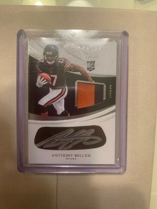 2018 Anthony Miller - 59/99 Immaculate Rpa - Eye Black Rookie Patch Auto - Bears
