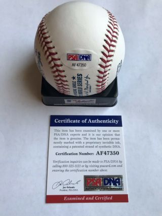 J.  D.  Martinez Signed Autographed 2018 World Series Ball Boston Red Sox WS PSA 3