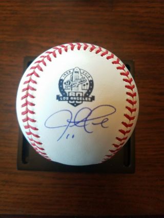 Justin Turner Signed 60th Anniv La Dodgers Autograph Baseball Jsa Certified 10