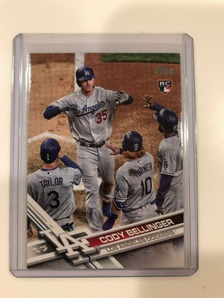 Cody Bellinger 2017 Topps Update Rc High Five Photo Variation Us50 Dodgers Rare