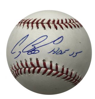 Craig Biggio Signed Oml Baseball W/hof Astros Tristar