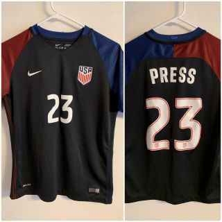 Nike Authentic Christen Press Women Team Usa Uswnt 2016 Soccer Jersey World Cup