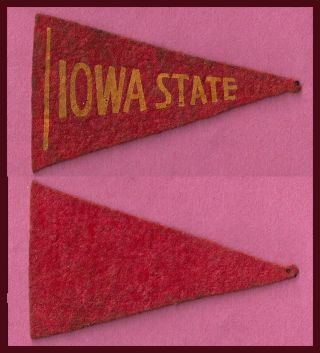 Old Iowa State University Cyclones Football Pennant 1936