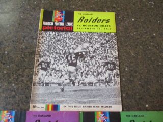 (3) 1965 raiders american football league pictorials 2
