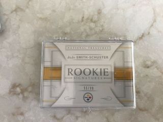 2017 Panini National Treas Juju Smith Schuster Rookie Patch Auto Booklet Rare