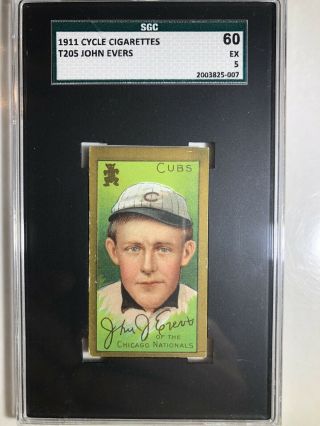T205 Johnny Evers - Sgc 5 - Cycle Back