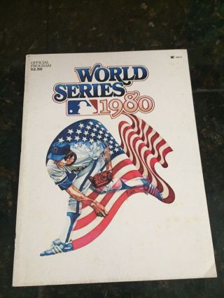 1980 World Series Program Scorecard Philadelphia Phillies Vs Kansas City Royals