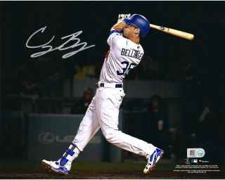 Cody Bellinger Los Angeles Dodgers Autographed 8 " X 10 " Hitting Spotlight Photo