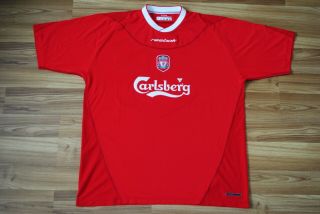 Liverpool Home 2002 - 2004 10 Owen Reebok Football Shirt Camisa Maillot Size Xl