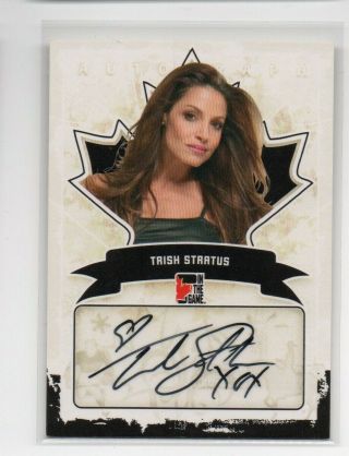 Trish Stratus 2011 In The Game Canadiana Autograph Auto