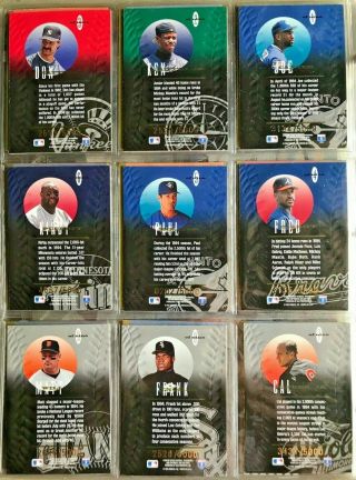 1995 Leaf Baseball Master Set All Regular and Insert Cards Frank Thomas /5000 2