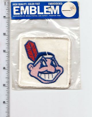 Vintage 1970s Cleveland Indians 3 " Chief Wahoo Patch