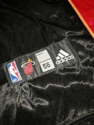 Vtg ADIDAS Lebron James Miami Heat Pro Game Cut Stitched basketball jersey 56 2