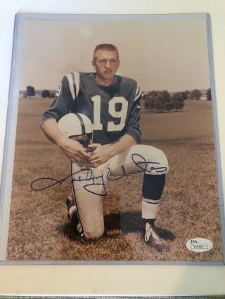 Johnny Unitas Signed 8x10 Photo Autographed Auto Jsa Baltimore Colts Hof