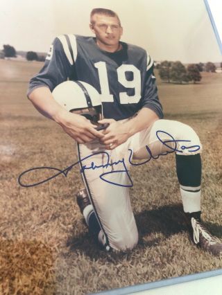 Johnny Unitas Signed 8x10 Photo Autographed AUTO JSA Baltimore Colts HOF 3