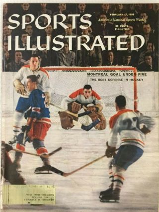 Feb 17,  1958 Sports Illustrated Montreal Canadians - The Best Defense In Hockey