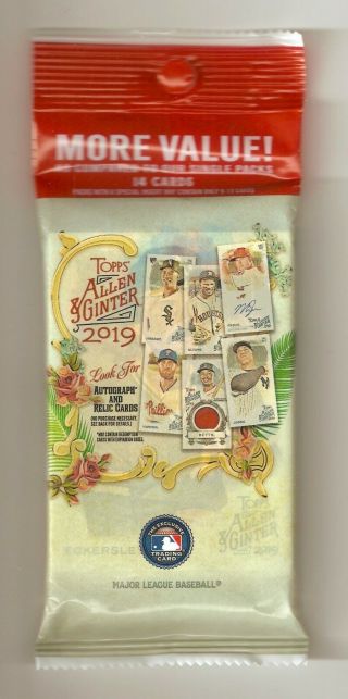 2019 Topps Allen & Ginter Relic/auto/rip/cut/patch Jumbo Hot Pack Trout? Jfk?