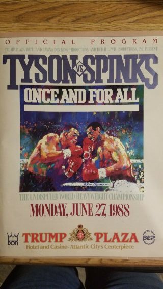 Tyson Vs,  Spinks Official 1988 Program