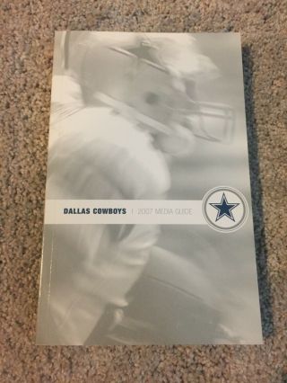 2007 Dallas Cowboys Nfl Football Media Guide Record Book