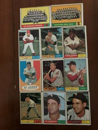 1961 Topps Baseball 225 Different,  Poor To Good