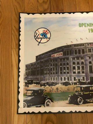 Vintage Old Yankee Stadium Opening Day 1927 Poster 3 ' x 2 ' 4