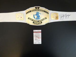 Hulk Hogan Signed Auto Wwe Interncontential Championship Belt Jsa Autographed