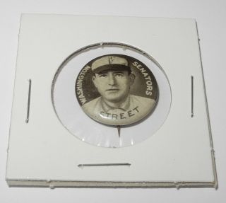 1910 - 12 Sweet Caporal Baseball Pin Coin Button Gabby Street Washington Senators