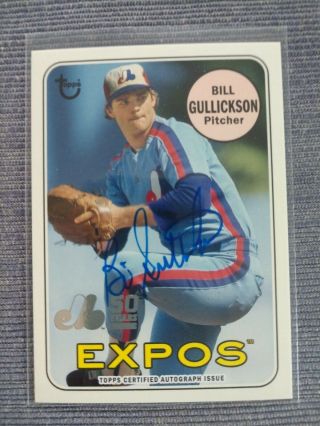 2019 Topps Archives Bill Gullickson Montreal Expos 50th Auto