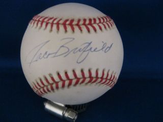 Jacob Brumfield Signed Mlb Baseball In Case With A