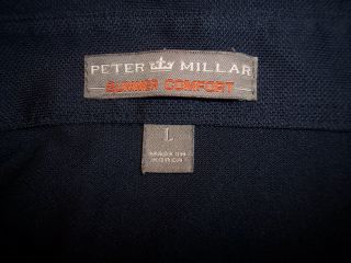 Peter Millar Southern Comfort Lg Navy Poly/Spandex Golf Shirt Pine Valley Logo 4