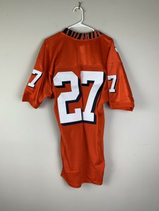 Team Issued Clemson Tigers Fully Stitched Football Jersey Orange 27 Size 44