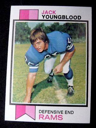 1973 Topps 343 Jack Youngblood Rc Rams