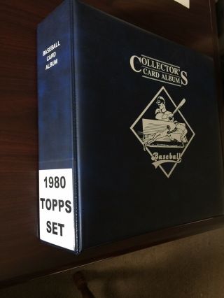 1980 Topps Complete Set Pack Fresh In Binder Rickey Henderson Smith Ryan 2