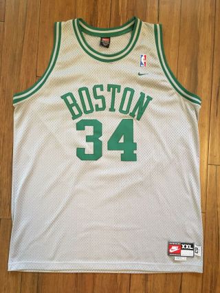 Nba Nike Rewind Boston Celtics Paul Pierce Jersey 34 Mens Xxl,  2 Sewn Gray Euc