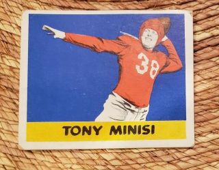 Tony Minisi 1948 Leaf 75 Rc Rookie No Creases Vg