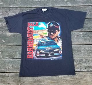 Vtg 1990s Competitors View Nascar Dale Earnhardt Big Graphic T Shirt Size Large