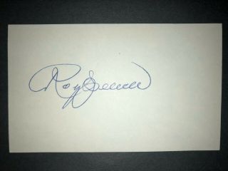 1925 Pirates: Roy Spencer,  Signed 3x5 (jsc),  D.  1973