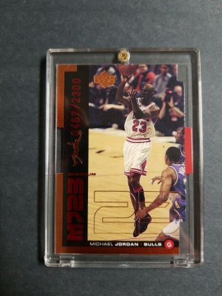 Michael Jordan $25,  Bulls Mj23 Insert Card Sp 98 - 99 1998 - 99 Upper Deck Ud M21
