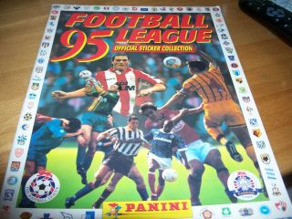 Empty Panini Football League 95 Sticker Album