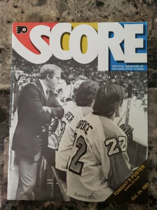 Philadelphia Flyers Vs.  Detroit Red Wings Program Oct.  24,  1982