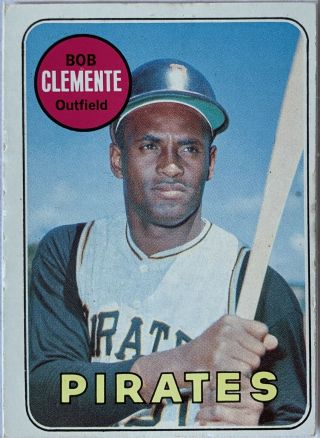1969 Topps 50 Roberto Bob Clemente Hof Pittsburgh Pirates Vg,
