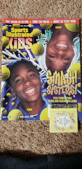 August 1998 Venus & Serena Williams Tennis Sports Illustrated For Kids