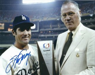 Autographed Steve Garvey 8x10 Los Angeles Dodgers Photo W/ Show Ticket