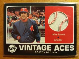 Mike Torrez Boston Red Sox 2002 Upper Deck Vintage Game Jersey Relic