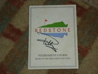Paul Casey Shell Houston Open Winner Signed Redstone Scorecard