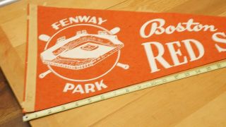 Vintage Boston Red Sox Felt Baseball MLB Pennant Fenway Park 29 