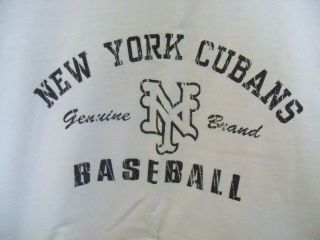 Vintage York Cubans White Ebbets Field Flannels Size Xl T Shirt