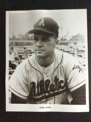 1958 8x10” B&w Photo Of Frank House Kansas City Athletics