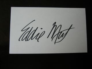 Eddie Mast Autographed 3x5 Nba D.  94