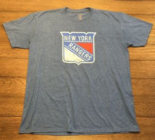 Old Time Hockey Mens Size Xl Nhl Ny Rangers Brian Leetch Short Sleeve T - Shirt